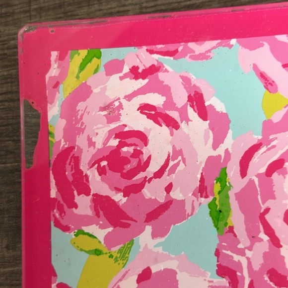 Lilly Pulitzer 12 x 8 First Impression Floral Trinket Tray Roses Jewelry Tray - Picture 9 of 17